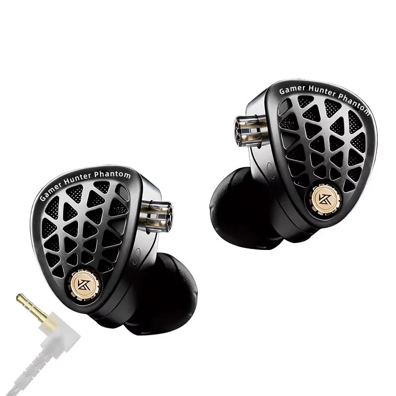 KZ Phantom HIFI In-Ear Gaming Earphone 4-Speed Custom Tuning Switch DSP Game Sound Card For PC Wired Headphones Gifts