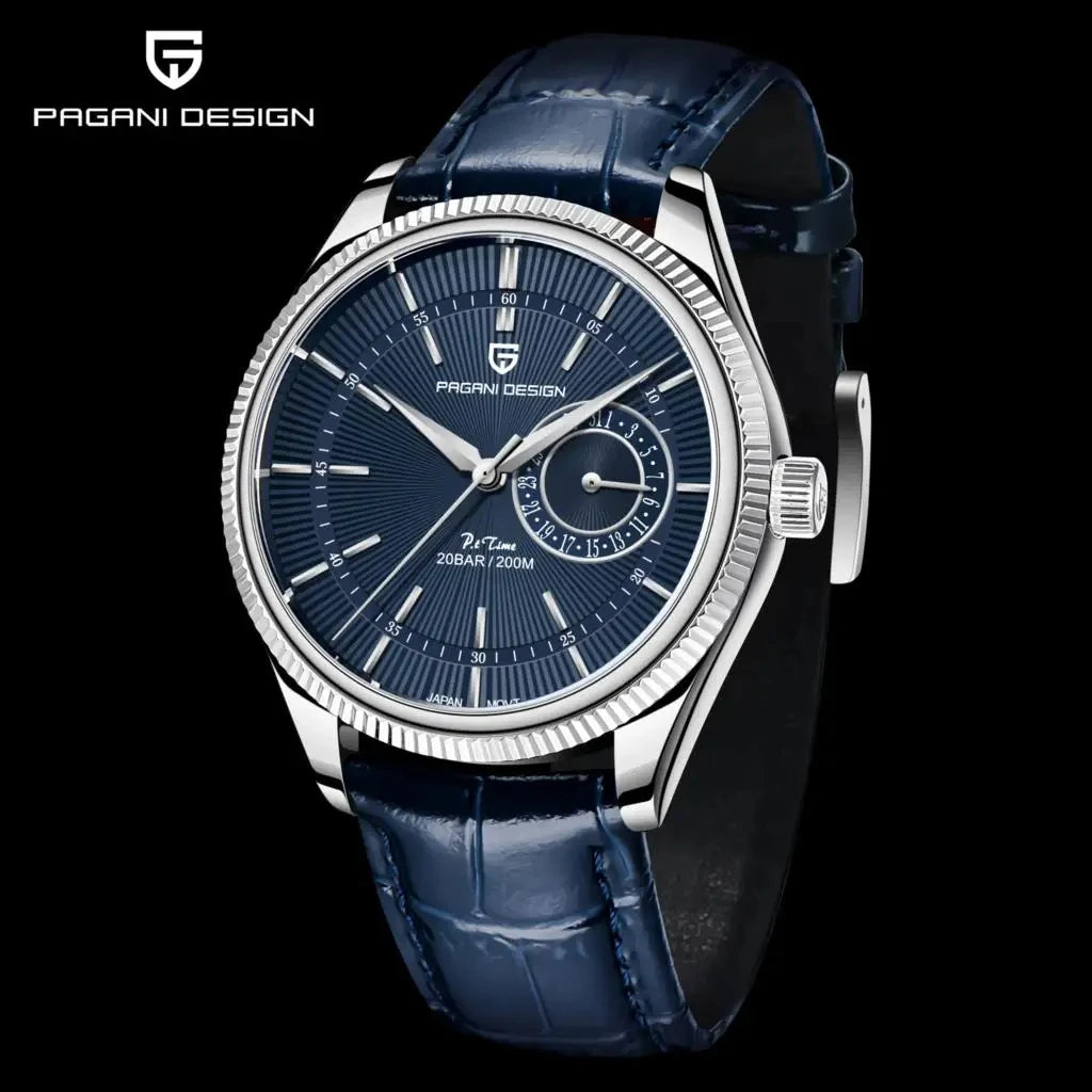 PAGANI DESIGN 2025 New Men Quartz Watch VH65 40mm Stainless Steel Sapphire Glass Luxury Business Waterproof 200m Reloj Hombre