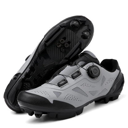 2026 New Men's Non - Slip Breathable Lock - Type Mountain Bike Cycling Shoes Durable Adjustable Outdoor Sports Footwear