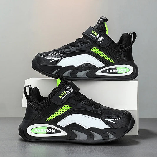 Childrens Tennis Shoes Autumn Sports Boys School Casual Sneakers Lightweight Breathable Leather New Daily Training Running Shoes