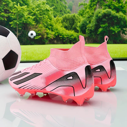 Men's New TF Football Boots Sneakers Society Turf Grass Ultralight Male Soccer Shoes Comfortable Ankle Football Shoes Futsal Fast