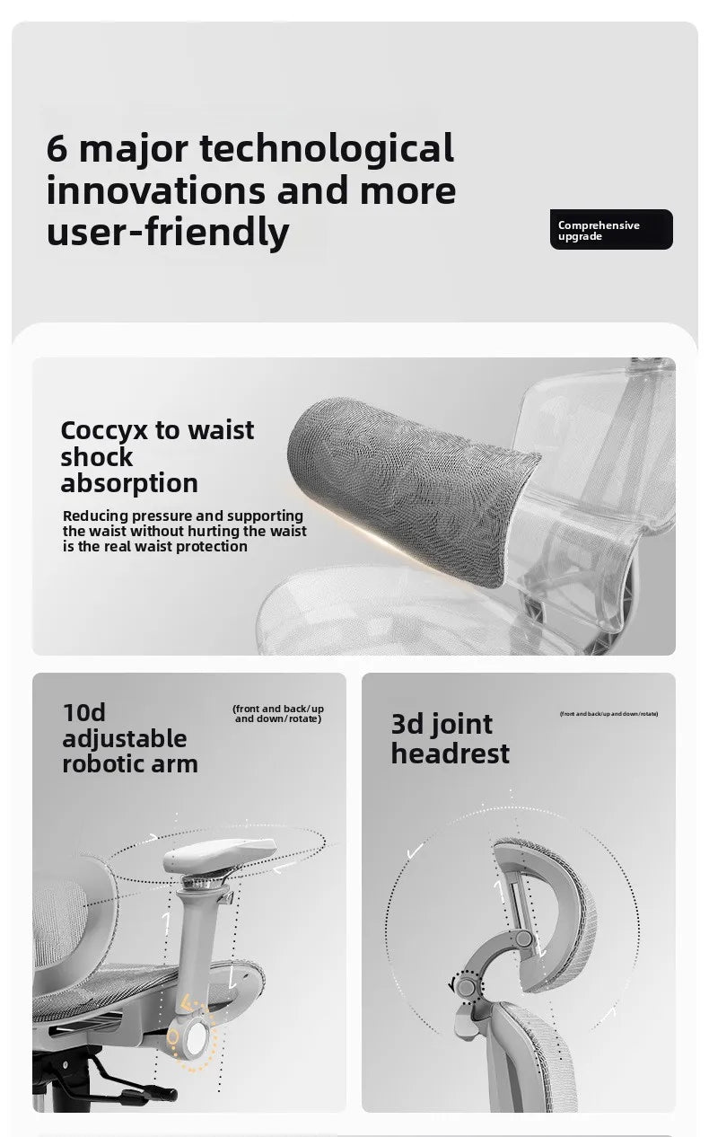 Portable Minimalist Ergonomic Chair 10D Armrest Computer Chair Office Chair Study Chair Gaming Chair Gravitysturdy and durable