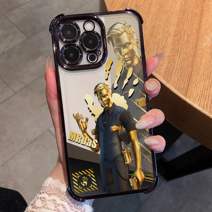 Cartoon Games F-Fortnite-belagt telefoncover til Xiaomi 15T 15 14 13 Poco M7 F7 F4 F5 X7 X6 X5 Pro Ultra 4G 5G med anti-fald-airbag