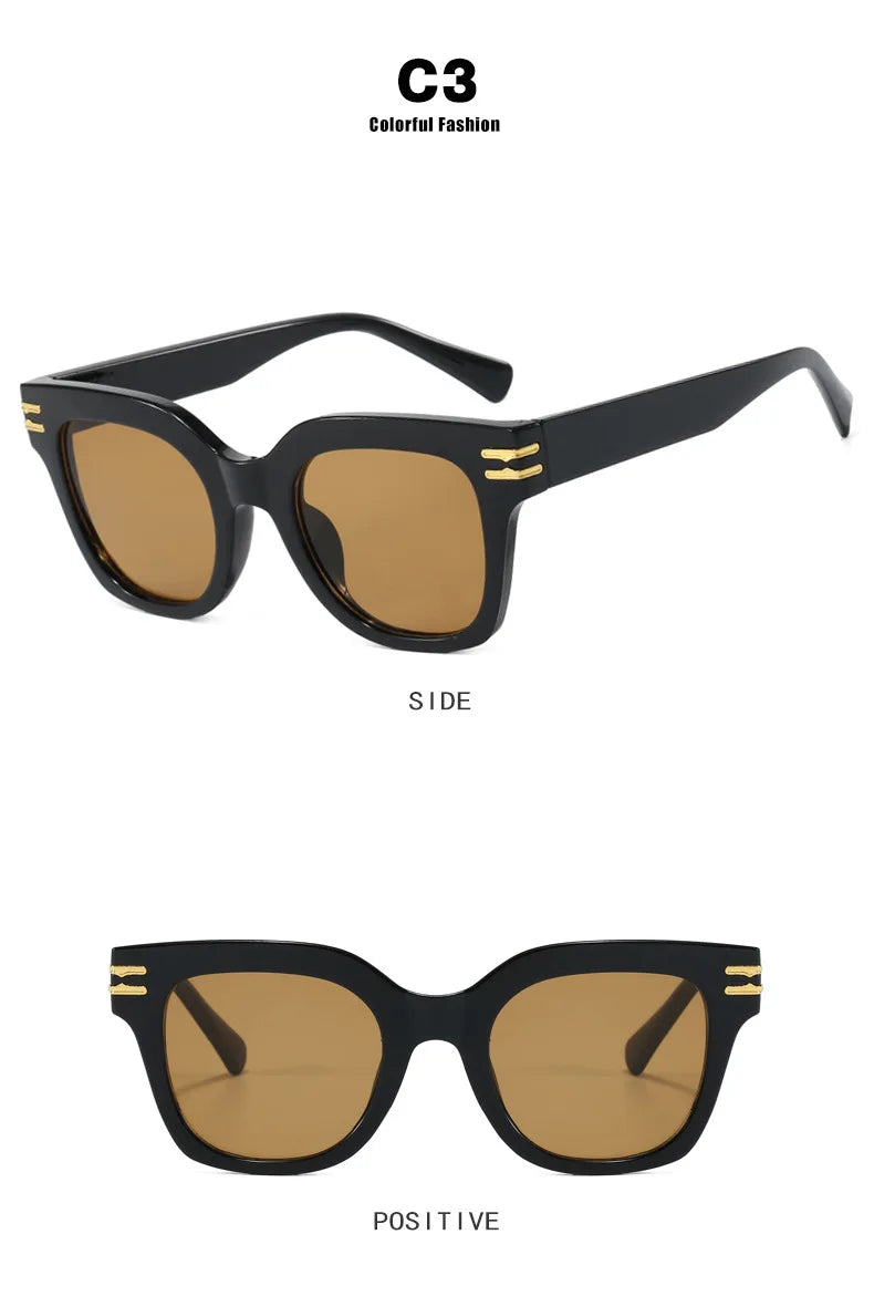 Square Oversized Sunglasses Trendy Premium UV Blocking Driving Sun Glasses for Men Women personality Unisex Eyewear Shades