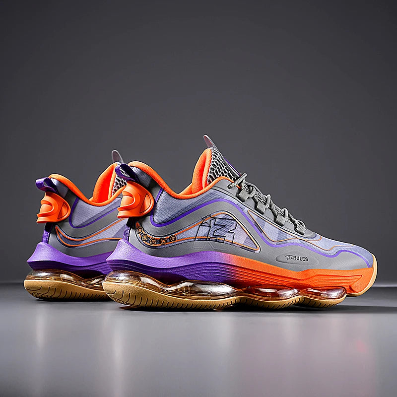Chaussures de basket-ball pour hommes, respirantes, amortissantes, antidérapantes, résistantes à l'usure, chaussures de course, d'entraînement en salle de sport, baskets de basket-ball athlétiques pour hommes