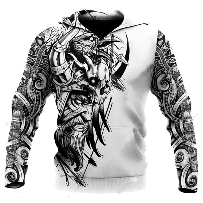 2023 neuer Herbst-Hoodie für Herren mit Wolf-Print, 3D-Sweatshirt, urban, trendig, vielseitig kombinierbar, Oversized-Oberteil, Kapuzenpullover, Herrenbekleidung