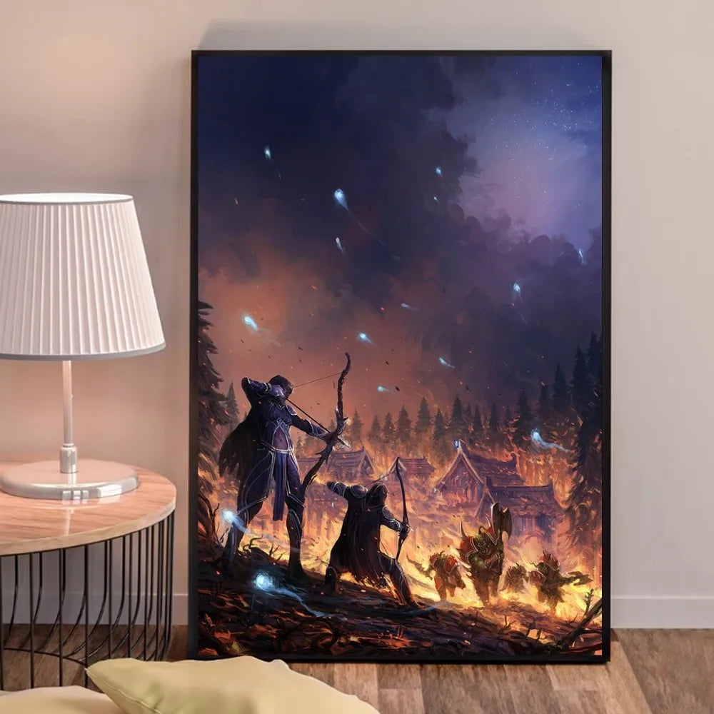 World of Warcraft Game Poster Good Quality Prints and Posters HD Quality Poster Wall Art Painting Study Home Decor