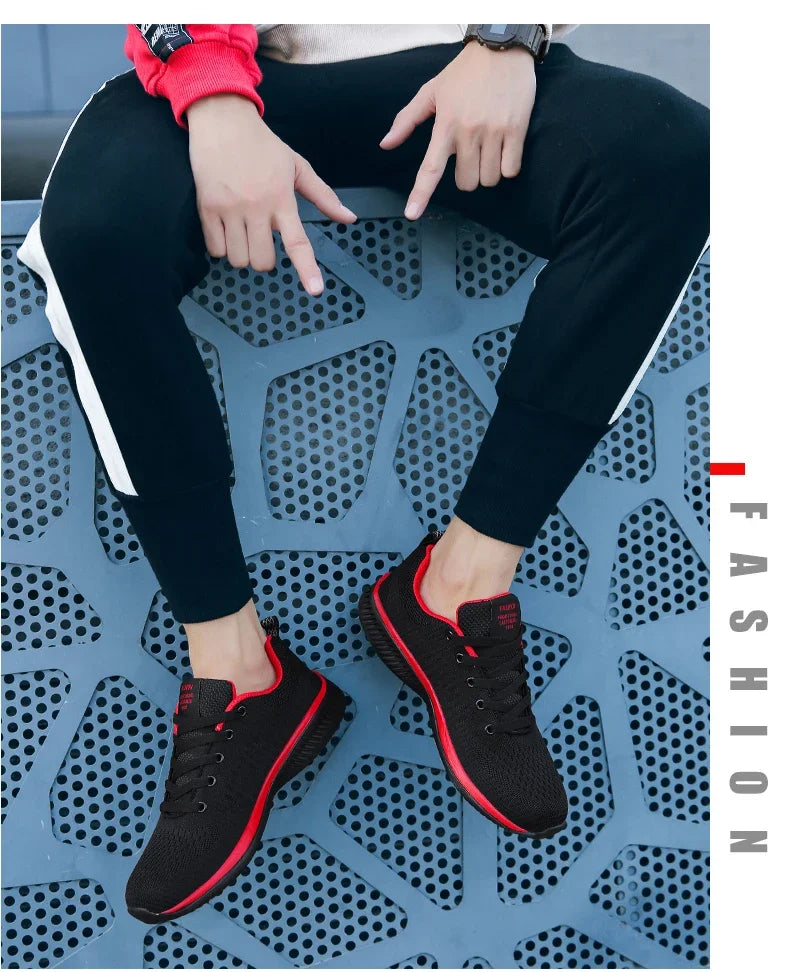 Męskie dzianinowe buty do biegania i chodzenia, casualowe sneakersy, oddychające sportowe buty do biegania, treningu i na siłownię, lekkie buty outdoorowe dla kobiet, rozmiary 38-47