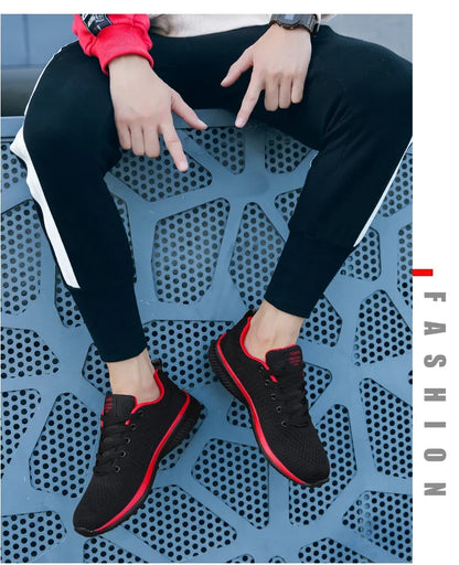 Męskie dzianinowe buty do biegania i chodzenia, casualowe sneakersy, oddychające sportowe buty do biegania, treningu i na siłownię, lekkie buty outdoorowe dla kobiet, rozmiary 38-47