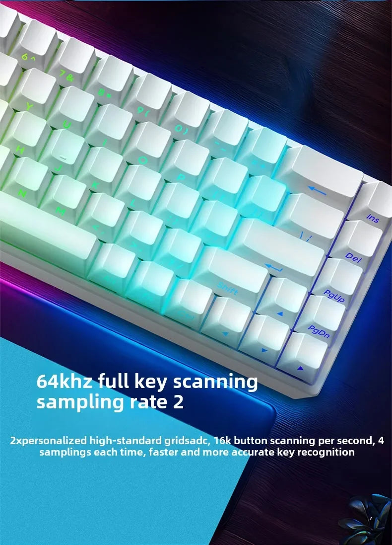 Mars 68 PRO magnetic axis mechanical keyboard gaming keyboard 0 dead zone plug and unplug RGB light wired wireless selectable