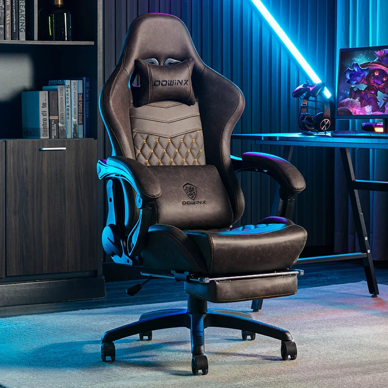 Comfortable Reading Office Chair Reclining Adjustable Swivel Computer Home Study Bedroom Ergonomic Lumbar Support High Back Seat