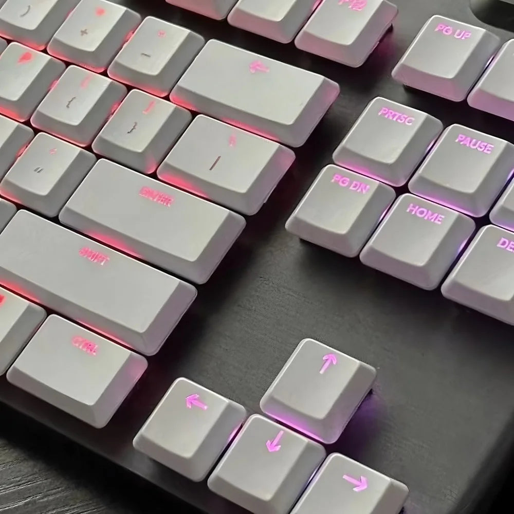 G915 913 TKL G815 G813 Textured Anti Slip Transparent Backlit Keycap, Suitable for Logitech Mechanical Keyboard
