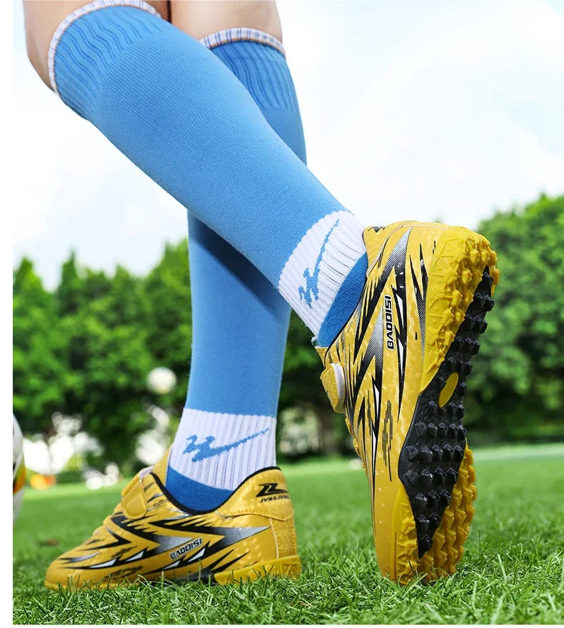 Nouvelles chaussures de Football enfants antidérapant société crampons chaussures de Football enfants salle terrain de Football bottes rapide professionnel Sneaker28-39