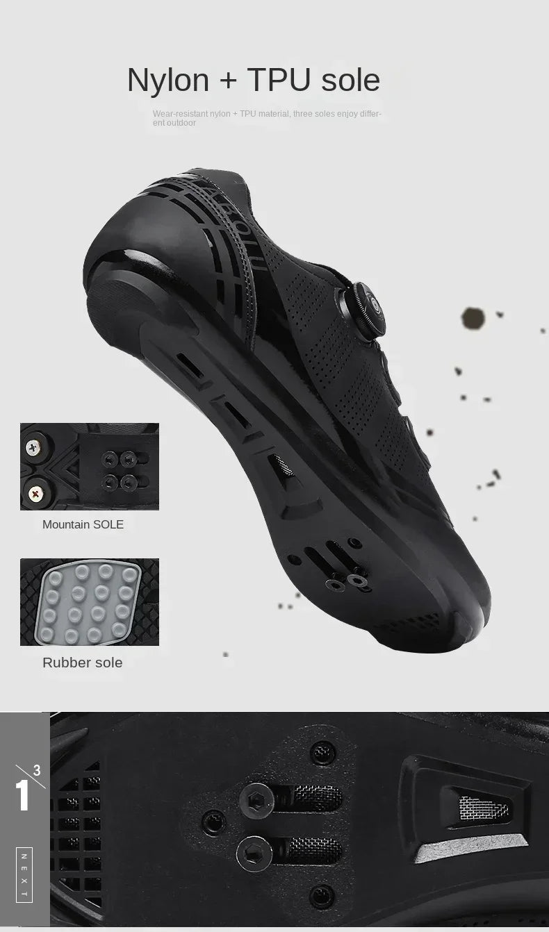 Unisex Cycling Shoes Road Bike Men Racing Self-Locking Speed Bicycle Sneakers Women Spd Cleats road Cycling Footwear