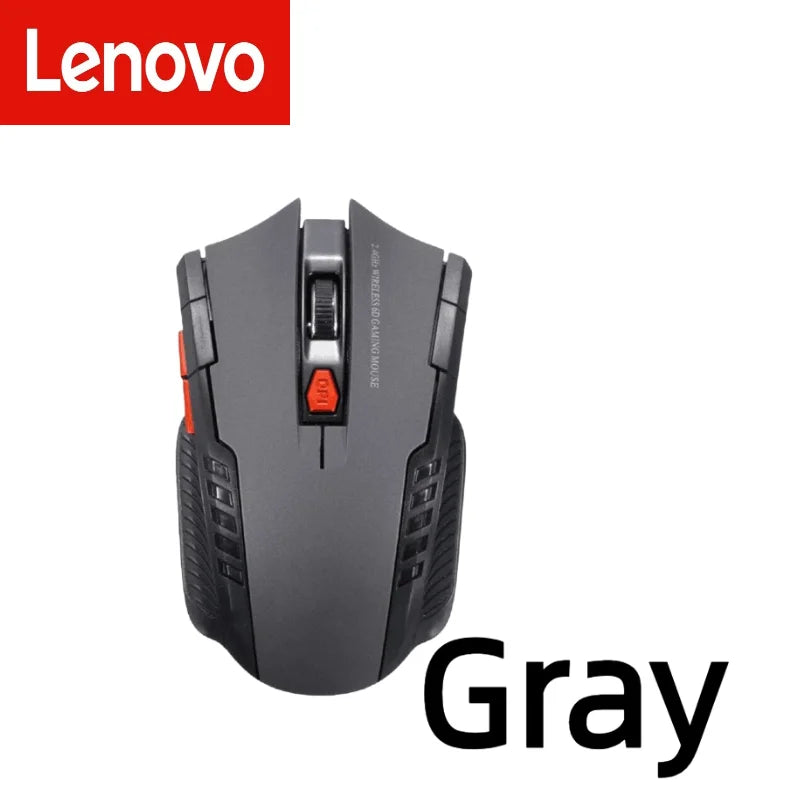 Lenovo 2.4G Wireless Mouse 1600DPI Optical Mouse Gamer for Computer Wireless Mice with USB Receiver for PC Laptop Accessories
