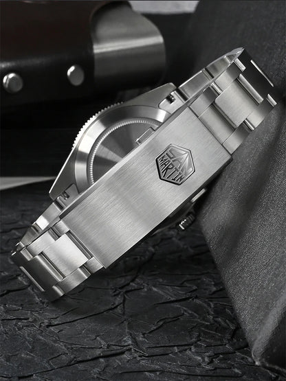 San Martin 39mm NH34 GMT Men Luxury Watch Bidirectional Aluminum Bezel Automatic Mechanical Sapphire 100M Waterproof  SN0109
