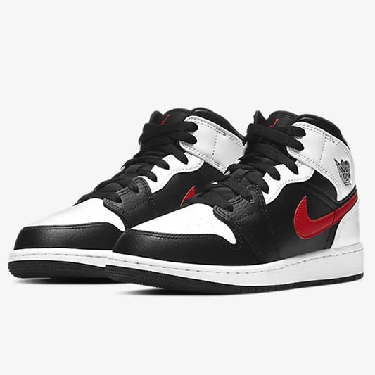 Nike genuine AIR JORDAN 1 men's mid top cushioned sports basketball shoes 554724-075