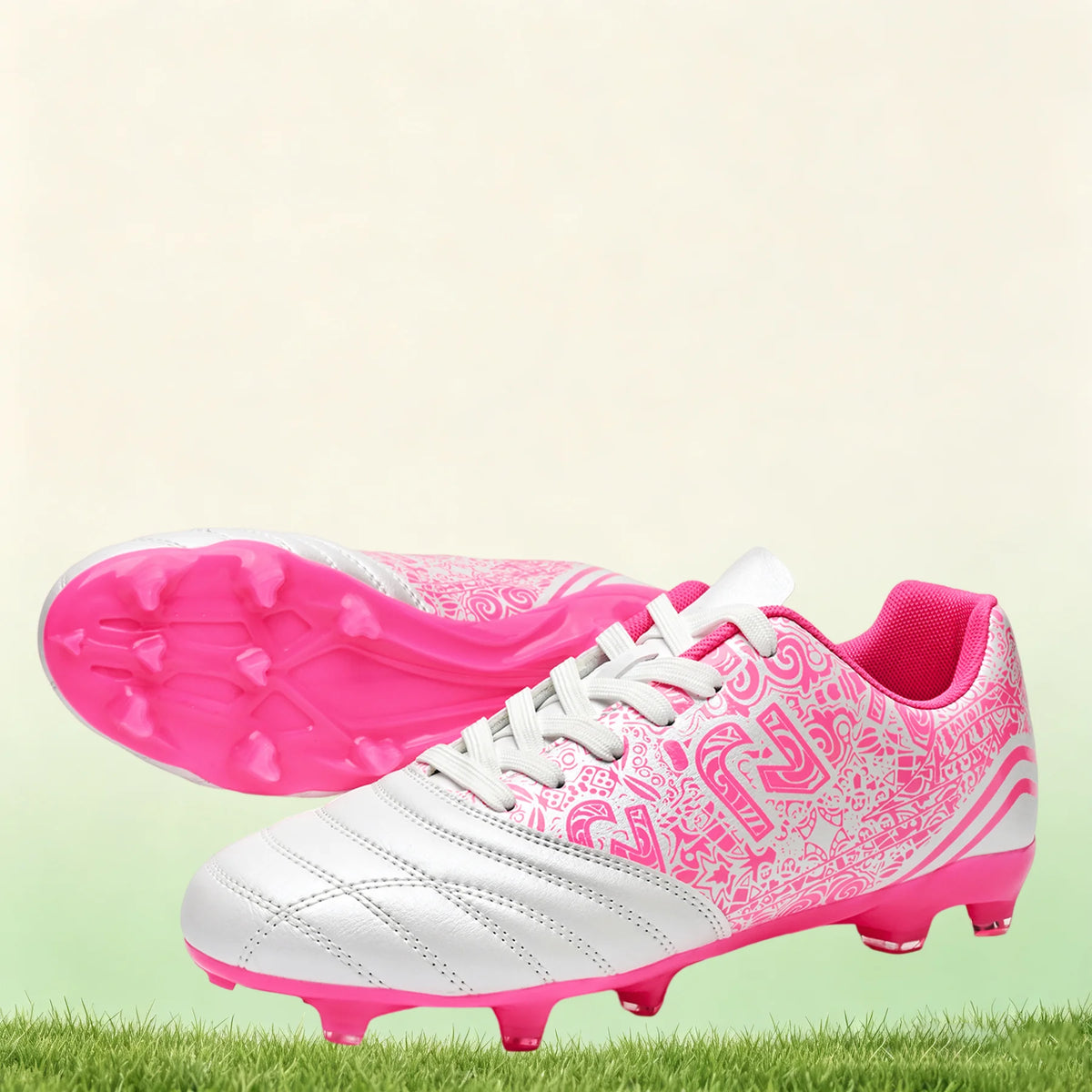 Chaussures de football AG/FG de nouveau style, crampons stables en TPU longs, unisexes, pour terrain de gazon extérieur, matchs et entraînements de football