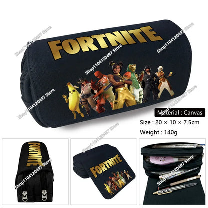 Victory Royale ученически несесер за момчета и момичета, Fortnite, голям капацитет, Peely, Llama Hero, детска кутия за химикалки, чанти за деца и тийнейджъри