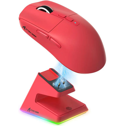 ATTACK SHARK X6 49g SUPERLIGHT Gaming Mouse With Charging Dock, PixArt PAW3395 Gaming Sensor, BT/2.4G Wireless/Wired, 26000 DPI