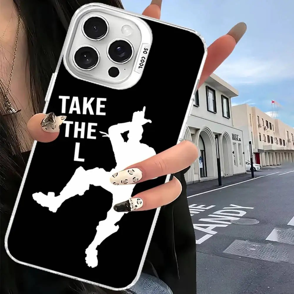 F-Fortnites Phone Case For IPhone 17 16 15 14 13 12 11 Pro Max Plus Color Silver Cover
