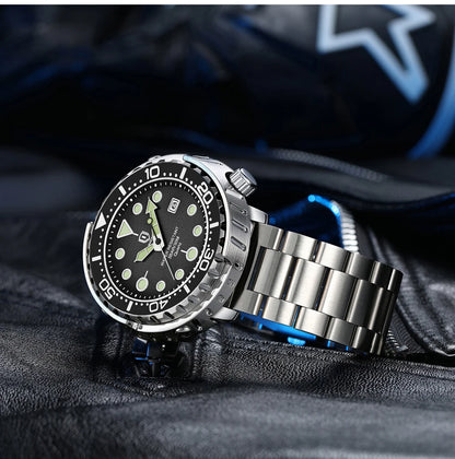 Montres pour homme QINGXIYA : montres de luxe à quartz pour homme, tendance, étanches, luminescentes, avec date et cadran rotatif, en acier inoxydable