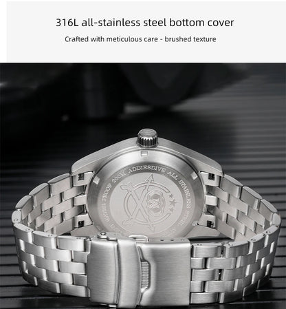 ADDIESDIVE Fashion Retro Personalized Watches 200m Waterproof C3 Luminous Steel Watch Sapphire Glass Mechanical Analog Watches