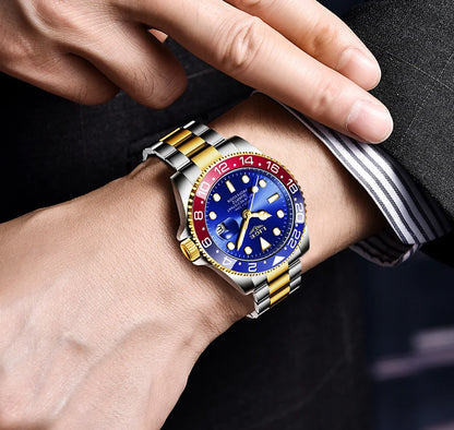 Montre-bracelet LIGE Fashion Business pour homme, étanche à 3 ATM, luminescente, montre de luxe sportive à quartz, chronographe de plongée