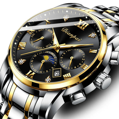 Orologio meccanico automatico da uomo Dianpai – Modello di lusso, impermeabile, multifunzione, dotato di display luminescente, dal design alla moda.