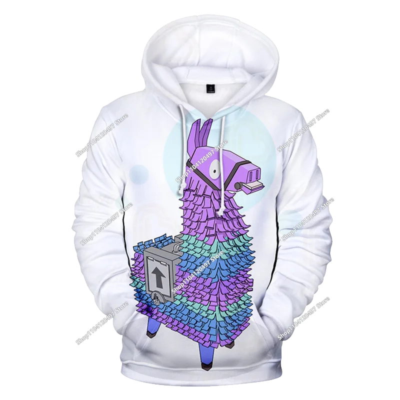 Sudadera con capucha Fortnite Anime para niños, streetwear hip-hop para hombre, ropa deportiva casual de corte holgado, moda outdoor