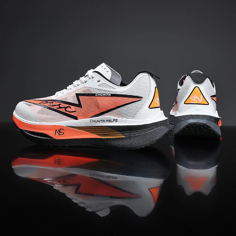 Men's Sports Shoes Carbon Plate Running Shoes Male Marathon Sneakers Racing Shock-absorbing Athletics Training Shoes for Women