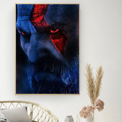 Póster del juego «God of War» - Póster de cine vintage para hacer tú mismo - Cuadro decorativo - Pegatinas para el estudio - Cuadro de pared de tamaño pequeño