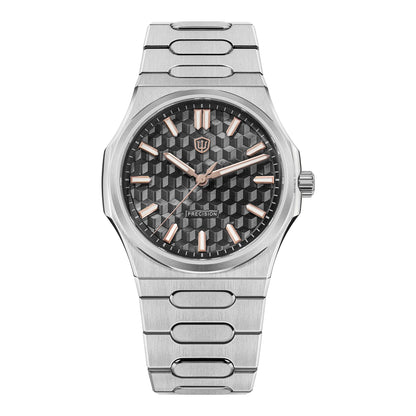 Watchdives WD0016 Super Black Men Watch Ultra Light-Absorbing Dial VH31/VH60 Sweep Second Quartz Movement Stainless Steel Watch