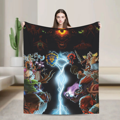 WOW World of Warcraft Blankets Quality Soft  Bedding Throws Winter Kids Bedroom Novelty Bedspread