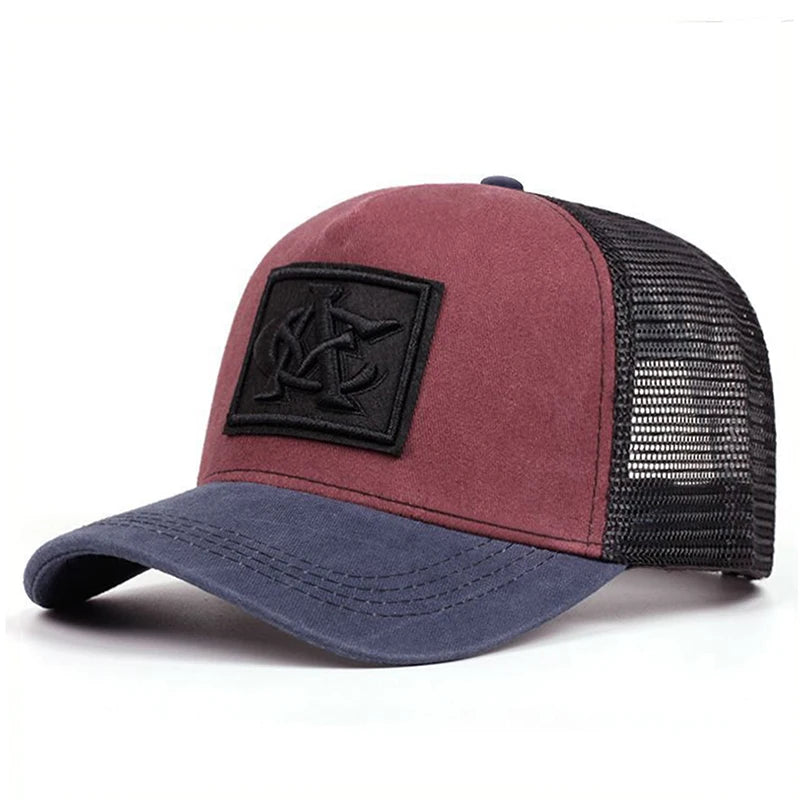 2025 New Simple Fashion Breathable Mesh Hat CA Embroidered Hip Hop Hat Outdoor Daily Leisure Decoration Hat Unisex Baseball Hat