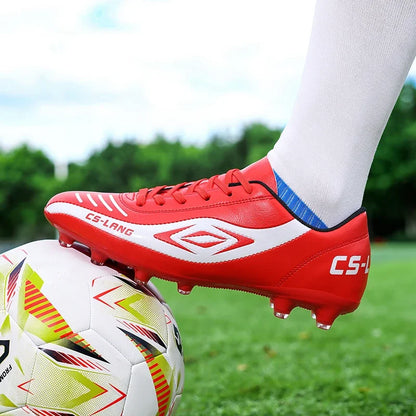 New Men Football Boots Grass Cleats Soccer Shoes Match Adult Indoor Ultralight Non-Slip Boys Futsal Sport Turf Comfortable