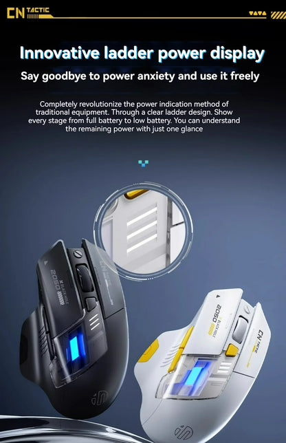 Inphic A9 Explorer V2 Three-mode Gaming Mouse Indicator DPI Adjustable Macro-driver Ergonomics 12000DPI   1000Hz rate of return