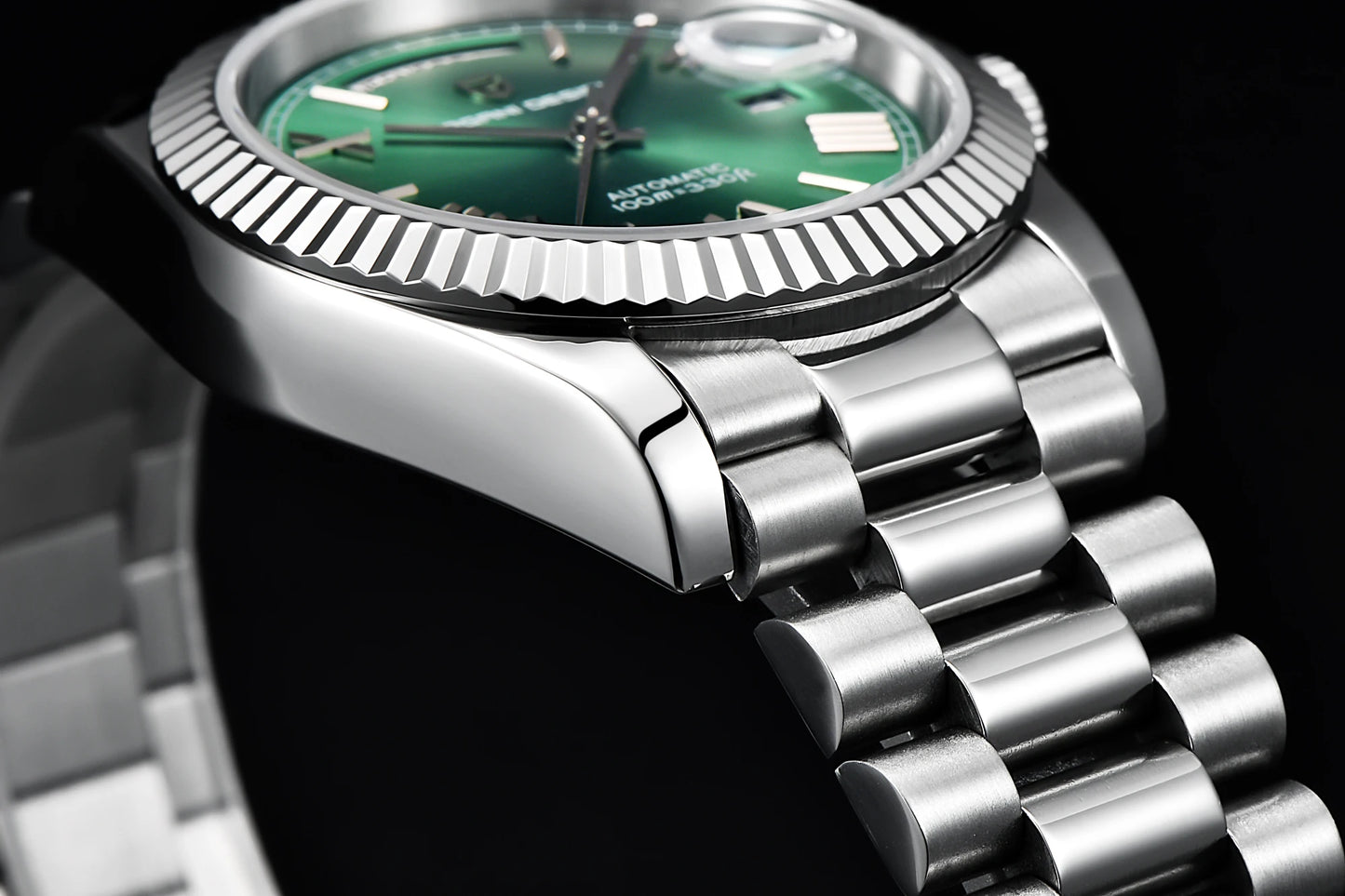 PAGANI DESIGN Men's Watches Green Luxury Automatic Watch For Men ST16 Mechancial Wrist watch Men For 2025 New Stainless steel