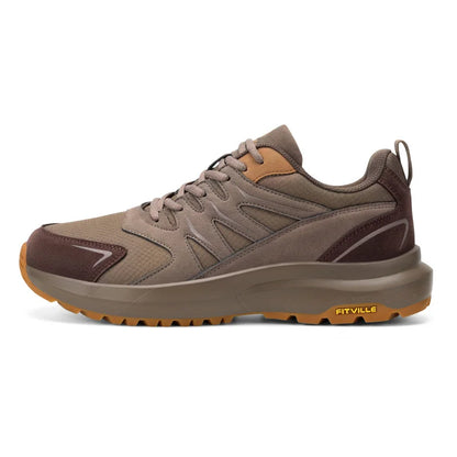 FitVille Extra Wide Sneakers For Men Hiking Walking Shoes Wide Toe Box Lightweight Running Shoe For Flat Feet With Arch Support