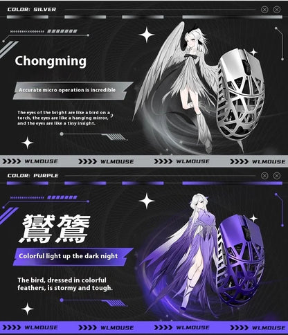 WLmouse Beast X Max Wireless Mouse PAW3950HS Sensor Magnesium Alloy 8K FPS Gaming Mouse Lightweight Gaming Accessories Customize