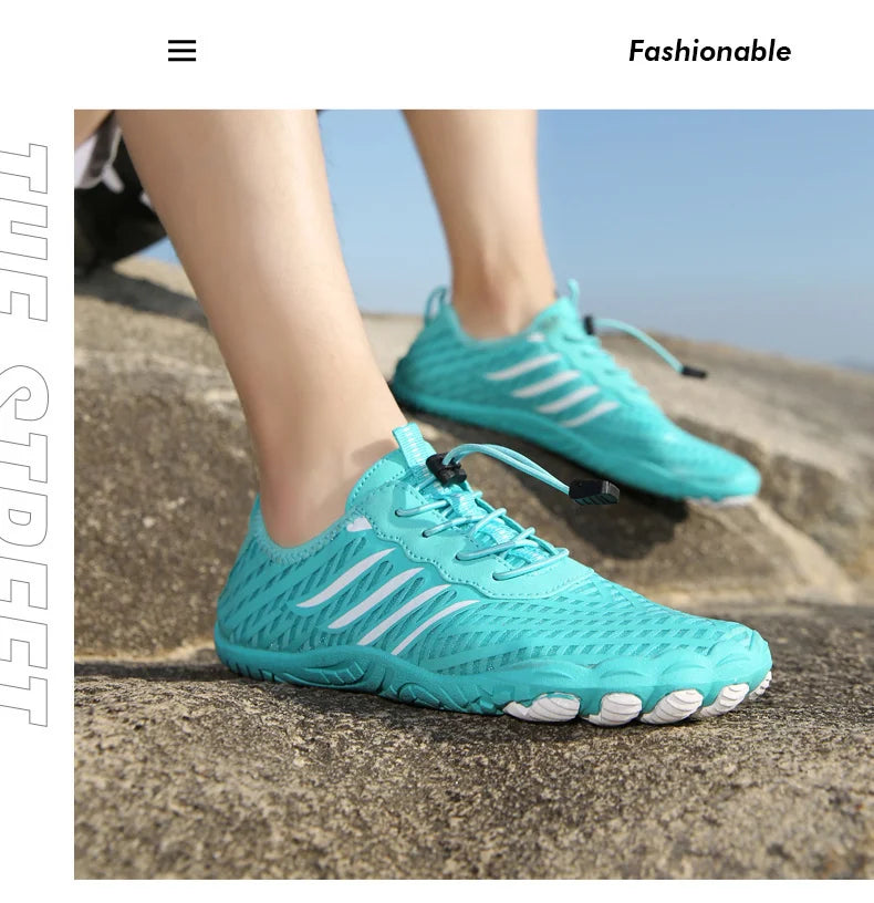 Men and Women Water Shoes, Aqua Shoes, Drainage Beach Sports Swim Sandals, Quick Dry Boating Barefoot Diving Fishing Surfing Sneakers