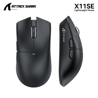 ATTACK SHARK X11 SE Wireless Gaming Mouse 22000 DPI,PixArt PAW3311 Sensor,BT/2.4G/Wired,59g Lightweight,2000W Clicks