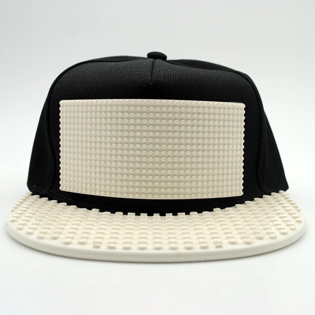 Cartoon Patchwork Baseball Caps DIY Blocks Snapback Hats Hip Hop Hat for Men Women Detachable Pixels Dad Hats Cap Kids Adults