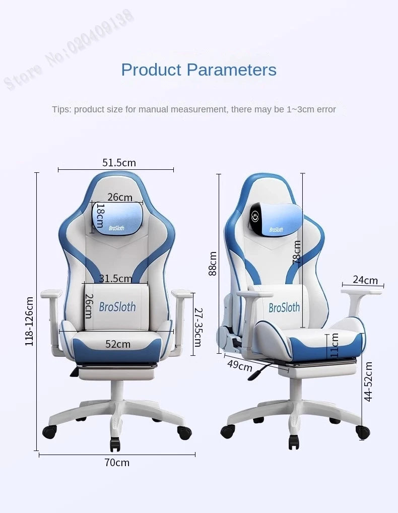 S6 Gaming Chair Comfortable Sedentary Ergonomic Adjustable Backrest Computer Chair Dormitory Lift Chaise gaming Live chair