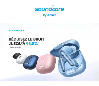 Soundcore by Anker Liberty 4 NC, Bluetooth 5.3 in-ear headphones with adaptive noise cancellation 98.5%