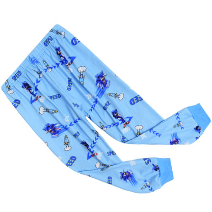 Sonic New Spring Autumn Children's Pajamas Boys and Girls Cartoon Long Sleeve Clothes Toddler Cotton Pajama Set Hedgehog Gift