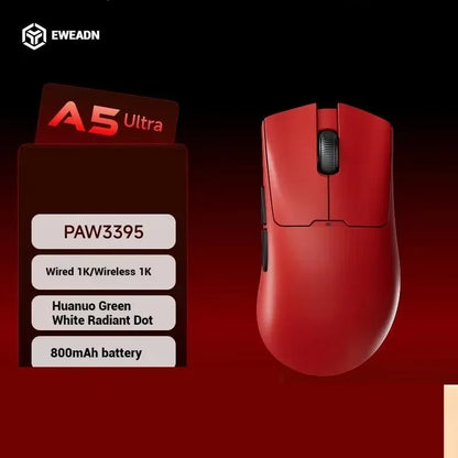 EWEADN A5 Pro Ultra wireless Lightweight Mouse Three-mode Paw3395/3311 22K/26KDPI  Low Latency Gaming Mouse