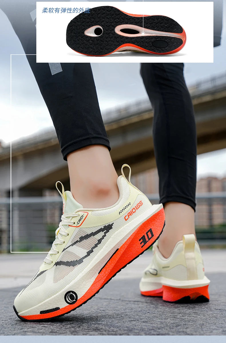 Running Shoes Carbon Board Marathon Men Sports Speciality Breathable Lightweight Women's Comfortable Athletic Outdoor Sneakers