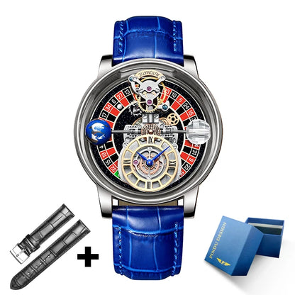PINDU Upgraded Version Pindu Russian Roulette Celestial Series Quartz Watch Men's Astronomical Casino Las Vegas Men's Watch