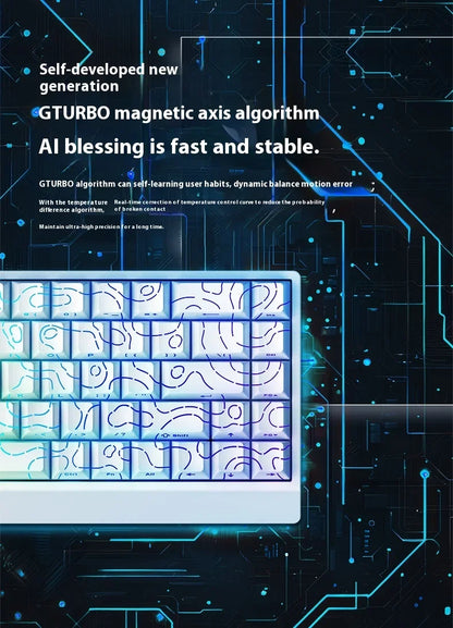 IROK Carotmas Mercury68 Magnetic Switch Mechanical Keyboards 8K 68keys RT0.004mm Low Delay Custom Wired Gaming Keyboard PC Gifts
